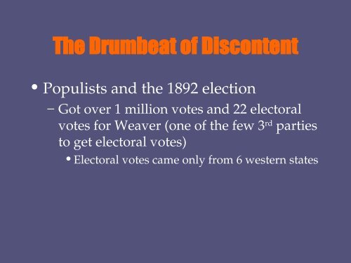 Politics and the Gilded Age