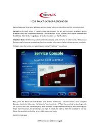 Icon Touch Screen Calibration - NSM Music Inc