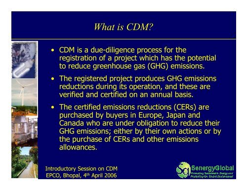 CDM: Scope and Opportunities - EPCO