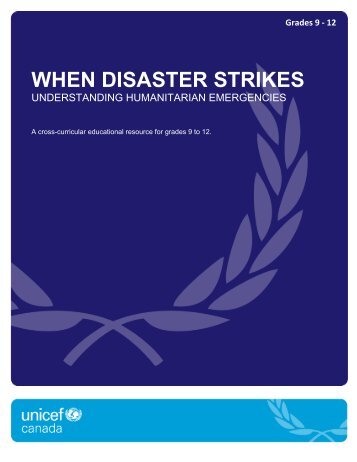 When Disaster Strikes - Secondary Guide - UNICEF Canada