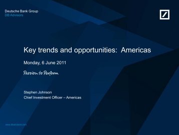Deutsche Bank screenshow template - DB Advisors