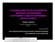 La problemática de la inocuidad de alimentos mínimamente ...