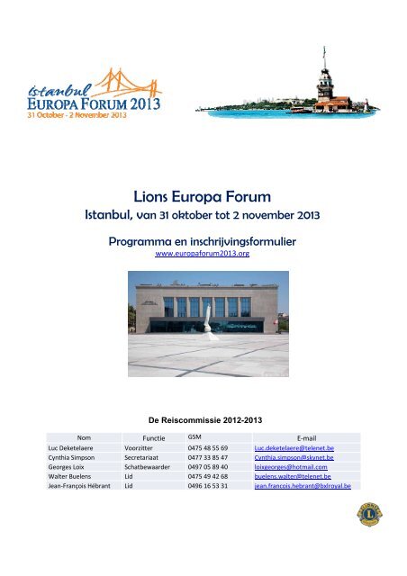 Lions Europa Forum - Lions Clubs International - MD 112 Belgium