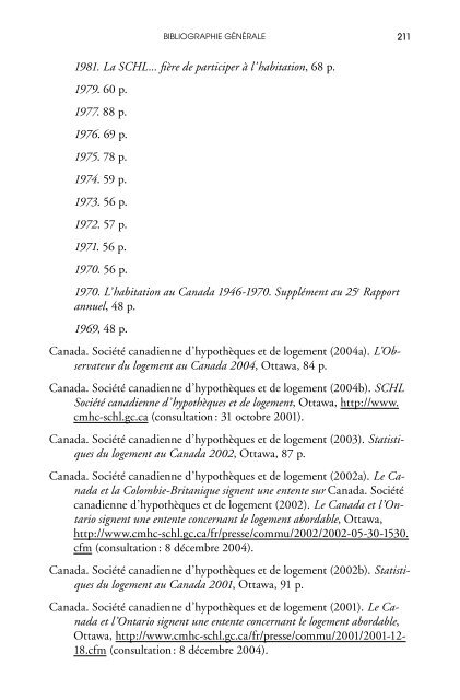 Politiques et interventions en habitation : analyse des tendances ...