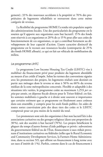 Politiques et interventions en habitation : analyse des tendances ...