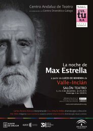 La noche de Max Estrella - Centro DramÃ¡tico Galego