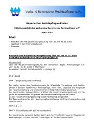 Ausgabe April 2005 - Verband Bayer. Rechtspfleger e.V.