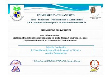 Ecole SupÃ©rieure Polytechnique d'Antananarivo UNIVERSITE D ...