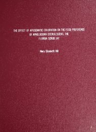 The Effect of Aposematic Coloration on the Food Preference of ...