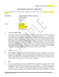 Temporary Services Agreement - Sample - Export ... - EDC
