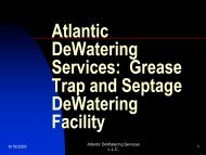 Atlantic DeWatering Services: Grease Trap and ... - NEIWPCC