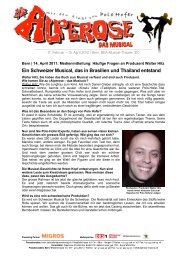 Walter Hitz Interview - Alperose- das Musical