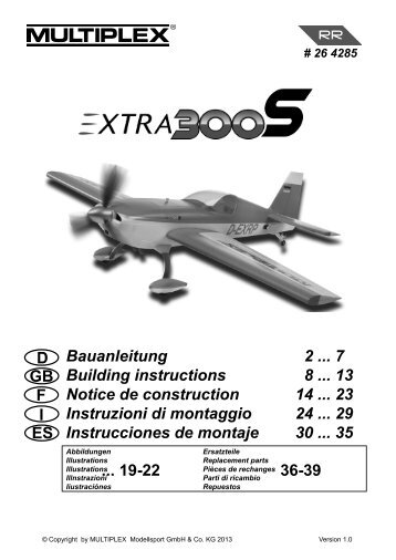 Extra 300 S Anleitung 130327.indd - Multiplex
