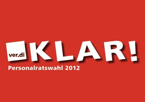 Personalratswahl 2012 Verdi Vertrauensleute Stadt Wuppertal