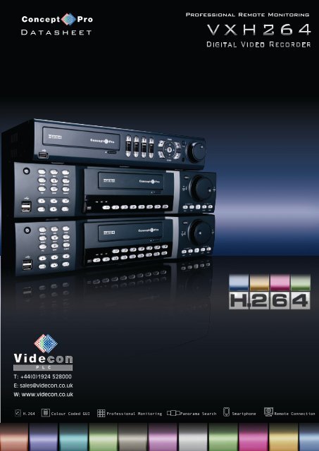 VXH264 Datasheet - Videcon