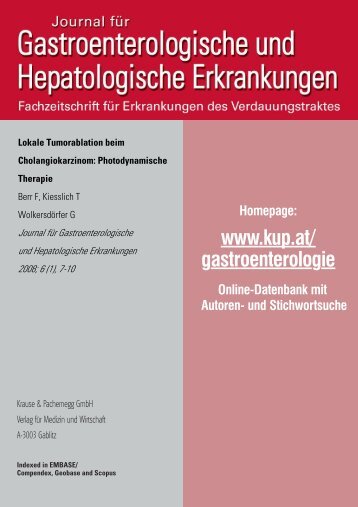 Lokale Tumorablation beim Cholangiokarzinom ... - Salk