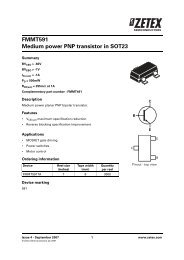 FMMT591 Medium power PNP transistor in SOT23 - TE-EPC-LPC