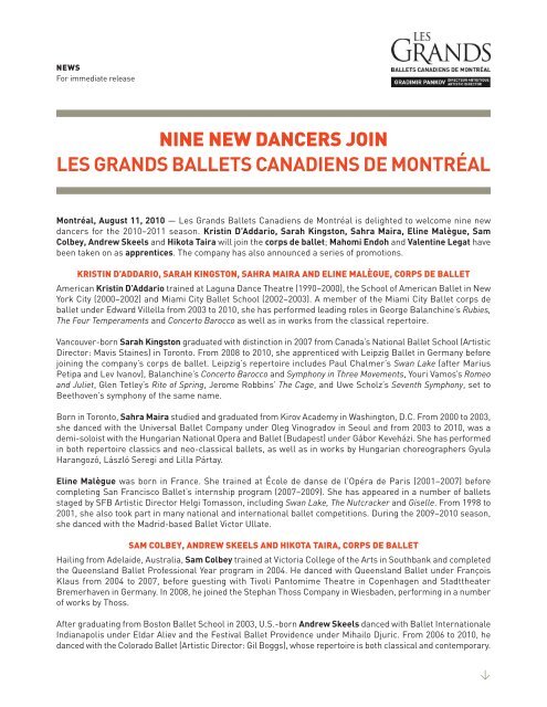 Les Grands Ballets Canadiens de Montréal