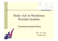 Study visit on Warehouse Receipts Systems