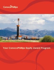 Your ConocoPhillips Equity Award Program