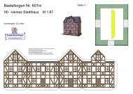 Bastelbogen Nr. 010m, H0 kleines Stadthaus - Projekt Bastelbogen