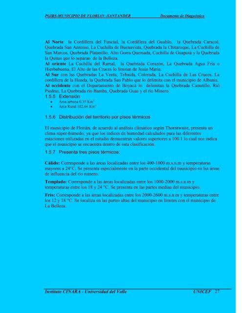 PLAN DE GESTIÓN INTEGRAL DE RESIDUOS SÓLIDOS - Florián