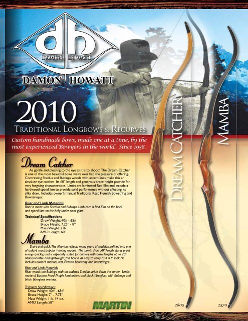 Looking for a custom bow? - Damon Howatt Traditional Longbows ...