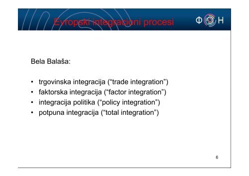 Å ta su to Evropski sporazumi - Ekonomija - Fakultet organizacionih ...