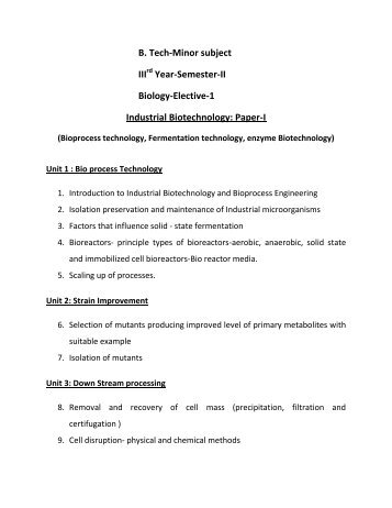 B. Tech-Minor subject III Year-Semester-II Biology-Elective-1 ... - rgukt