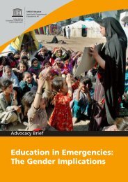 Education in Emergencies: The Gender Implications - INEE