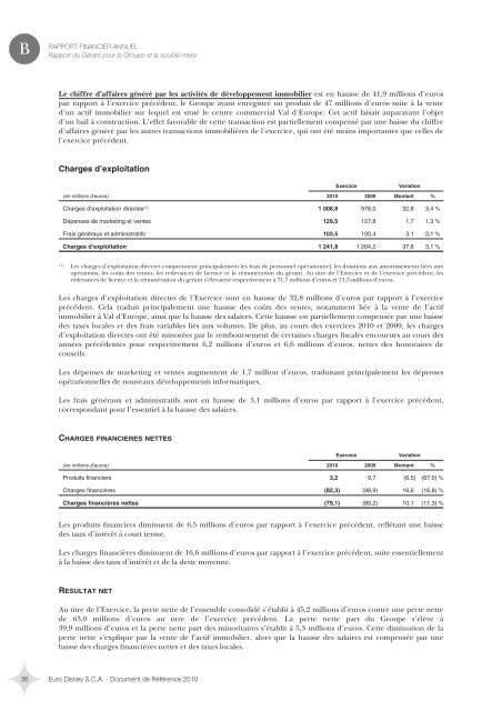 “IFRS” fait référence… - Euro Disney SCA - Disneyland® Paris