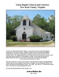 Union Baptist Church and Cemetery New Kent ... - YouSeeMore