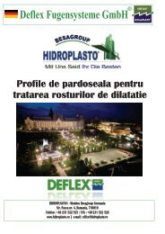 Deflex Fugensysteme GmbH - Hidroplasto