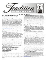 The President's Message From The Editor's Desk - Parma Senior ...