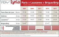 Paris > Lausanne > Brigue/Brig - TGV Lyria