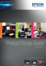 Product Range Guide - Epson