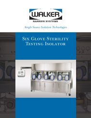 Six Glove Sterility Testing Isolator - Walker Barrier Systems