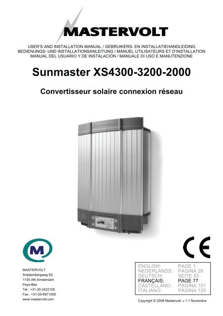 Sunmaster XS4300-3200-2000 - Kogys