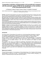 Comparative evaluation of Enterosystem 18 R and API ... - Liofilchem