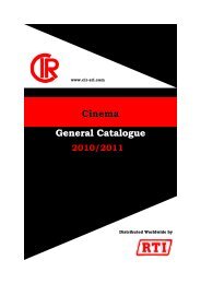 Cinema General Catalogue - RTI