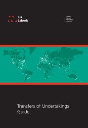 Transfers of Undertakings Guide - Ius Laboris