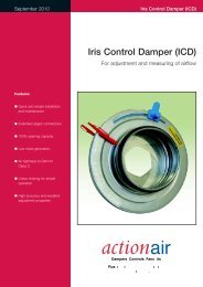 Iris Control Dampers - For Adjustment and measuring air flow ...