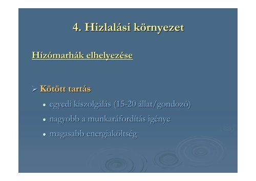 Szarvasmarha-hizlalÃ¡s - SZIE MKK - Szent IstvÃ¡n Egyetem