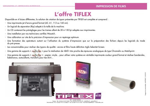 Solution impression typon - Tiflex