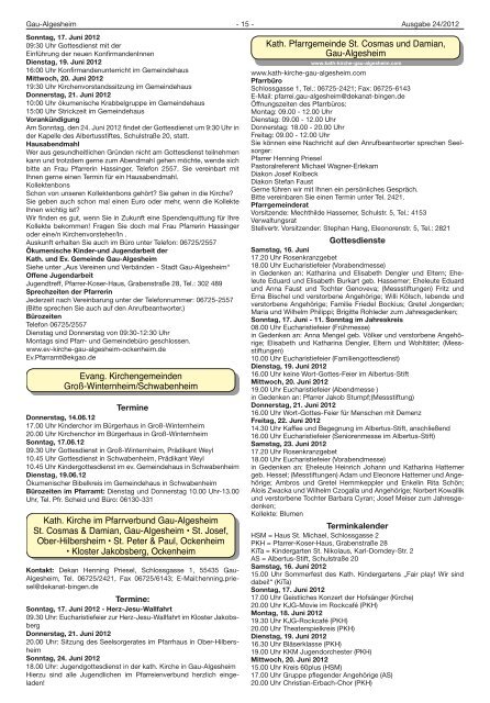 Schwabenheim - Verbandsgemeinde Gau-Algesheim