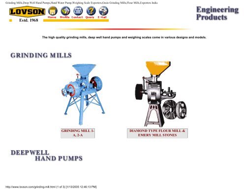 Hydraulic ram pumps and Sling Pumps