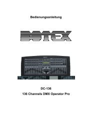 Bedienungsanleitung DC-136 136 Channels ... - Rock Shop GmbH