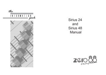 sirius zero 88 .pdf - Free Pro Audio Schematics