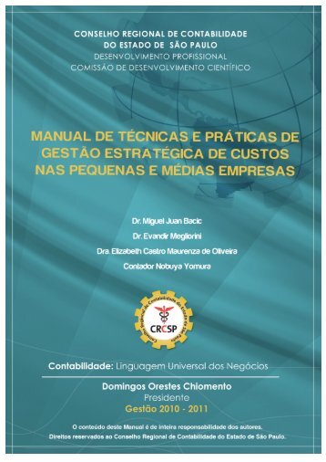 i MANUAL DE TÃCNICAS E PRÃTICAS DE GESTÃO ... - Crc SP