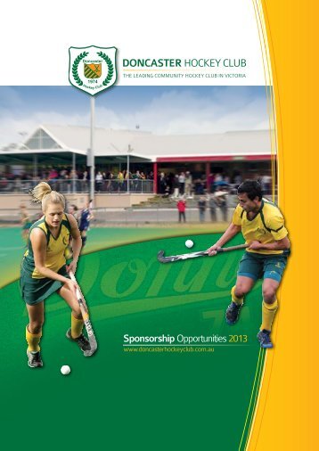 Sponsorship Booklet - Doncaster Hockey Club